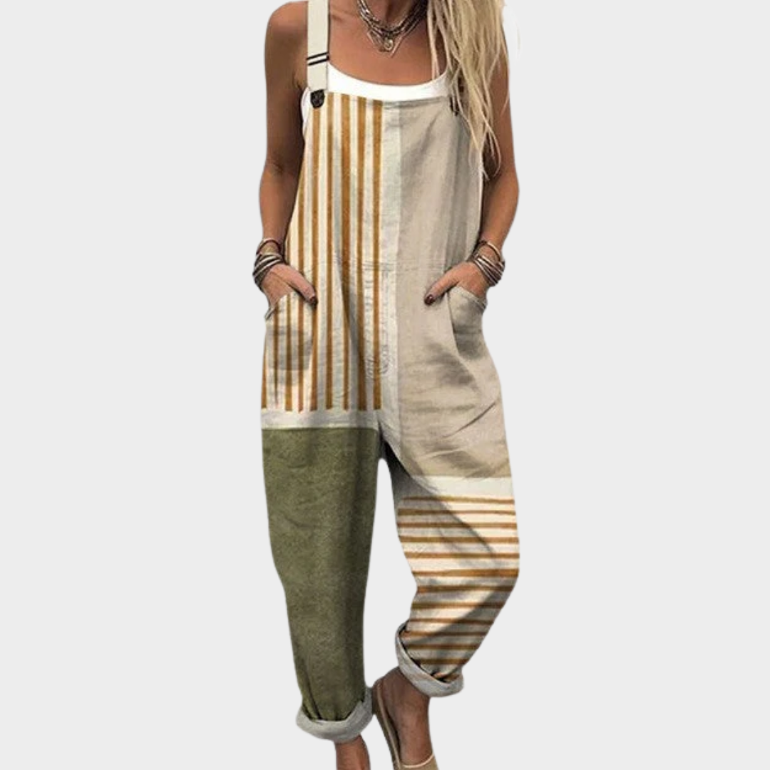 Daniela | Comfortable Patch Printed Jumpsuit