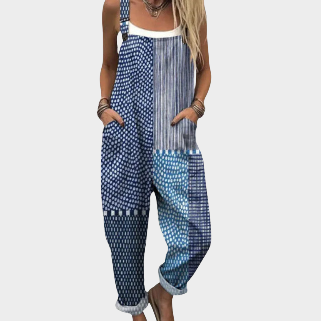 Perla | Stylish Multicolour Patch Comfortable Jumpsuit