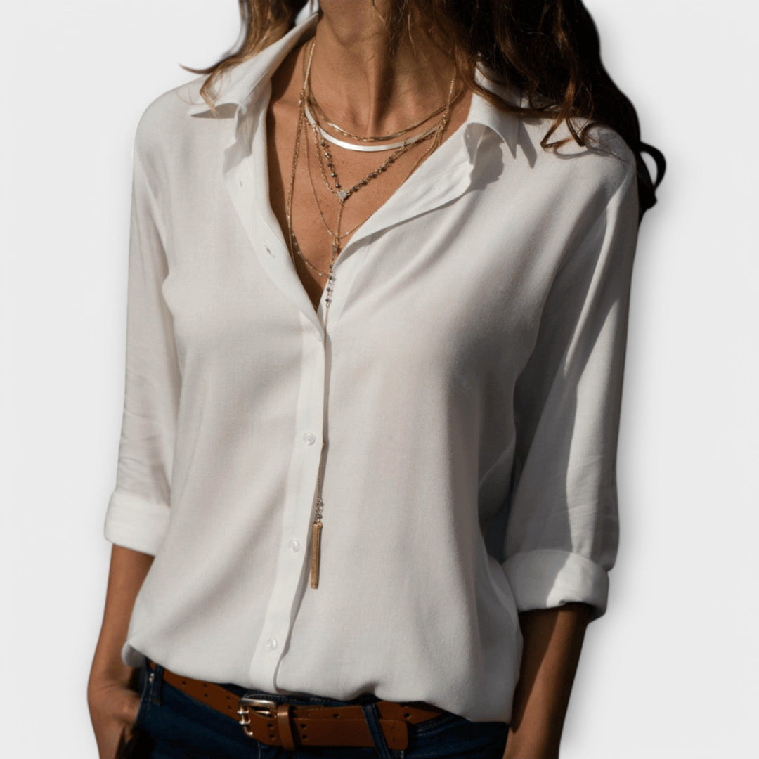 Isla | Refined Button-Up Blouse