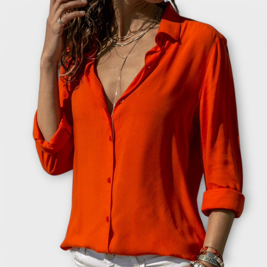 Isla | Refined Button-Up Blouse
