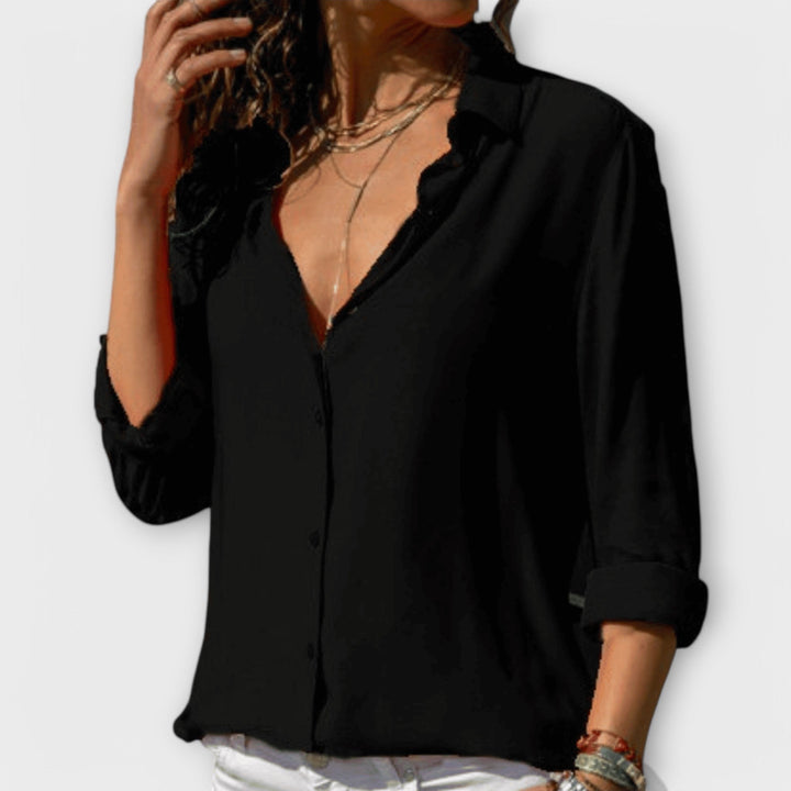 Isla | Refined Button-Up Blouse