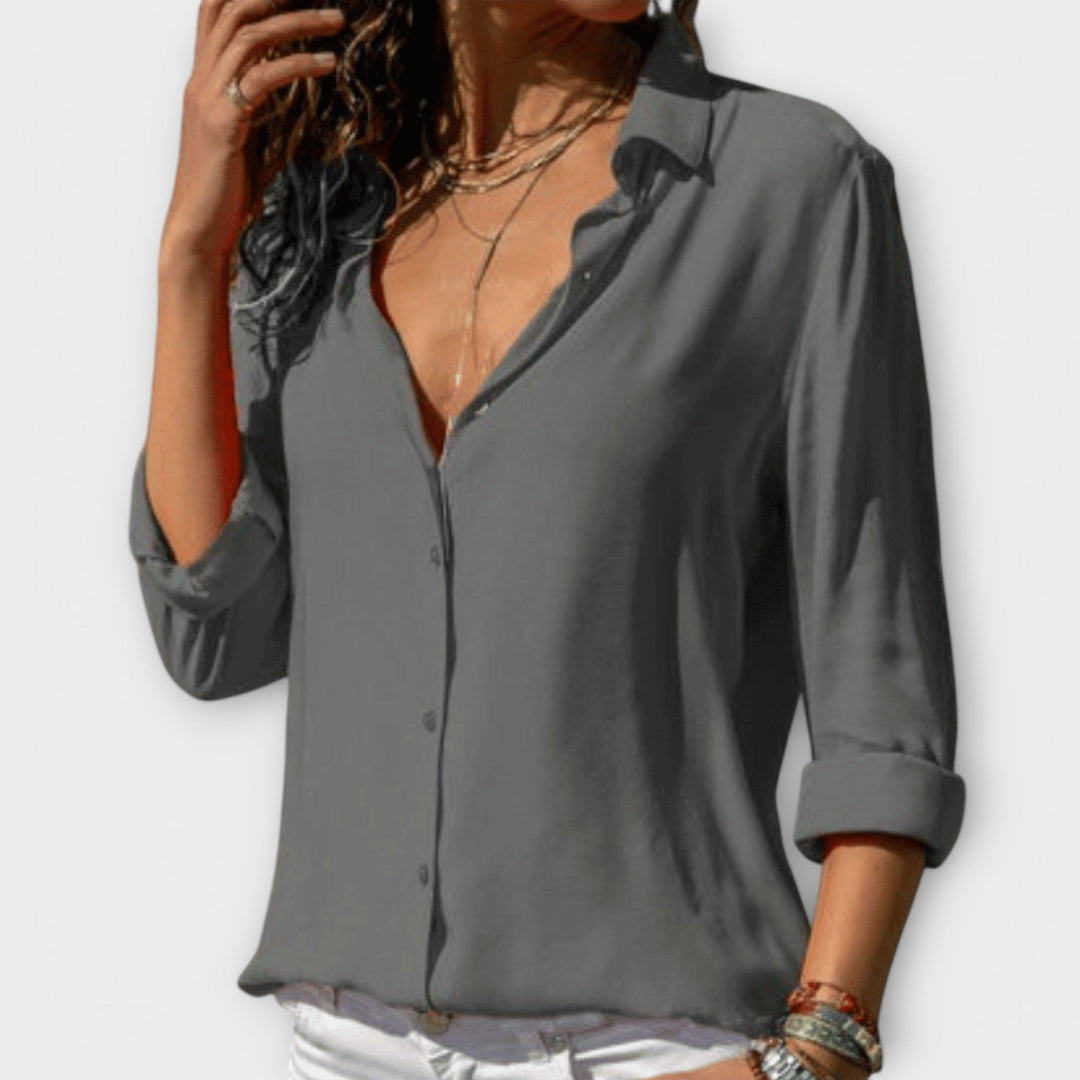 Isla | Refined Button-Up Blouse