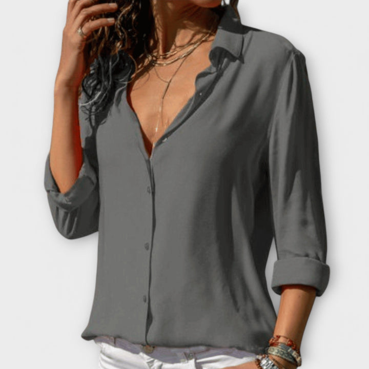 Isla | Refined Button-Up Blouse