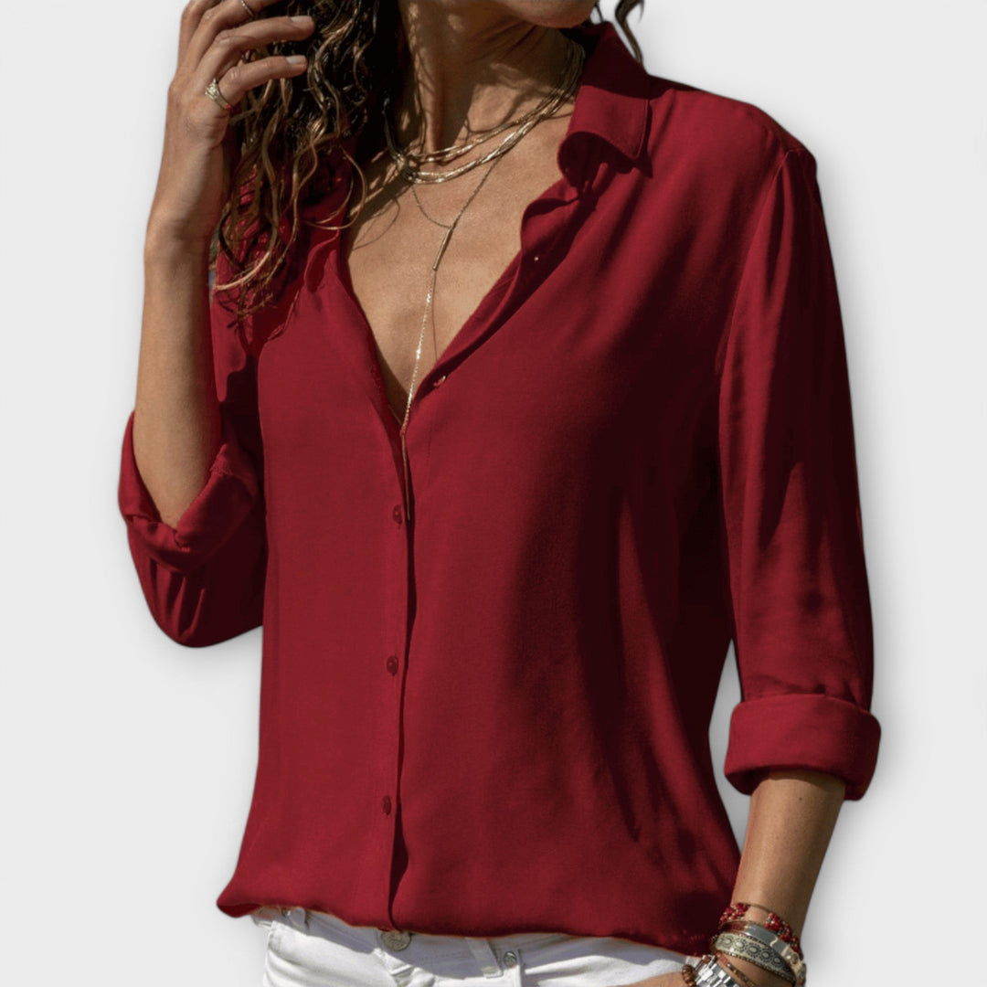 Isla | Refined Button-Up Blouse