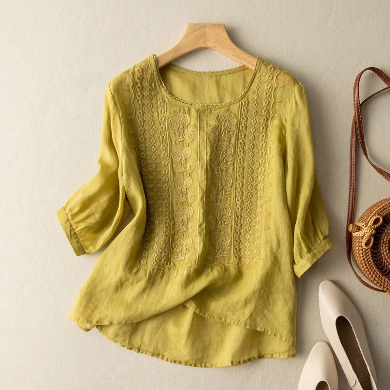 Marisol | Embroidered Summer Blouse