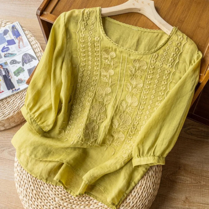 Marisol | Embroidered Summer Blouse
