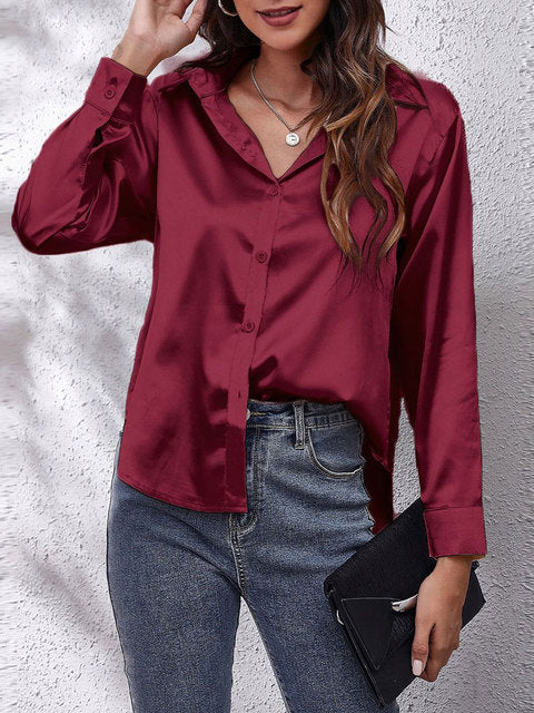 Heather | Elegant Long-Sleeve Blouse