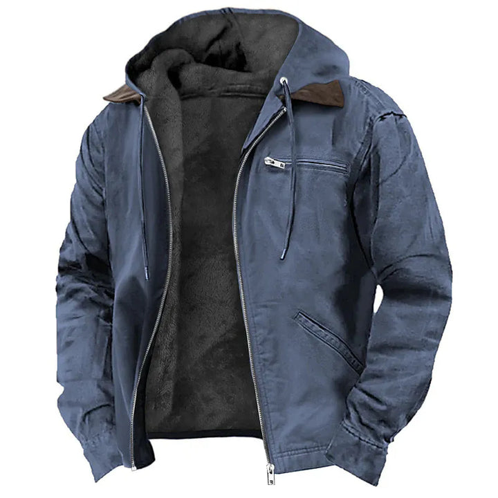 Gideon | Fleece-Lined Hooded Utility Jacket