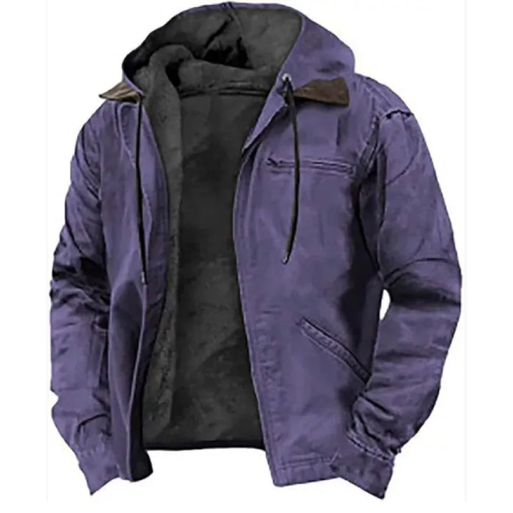 Gideon | Fleece-Lined Hooded Utility Jacket
