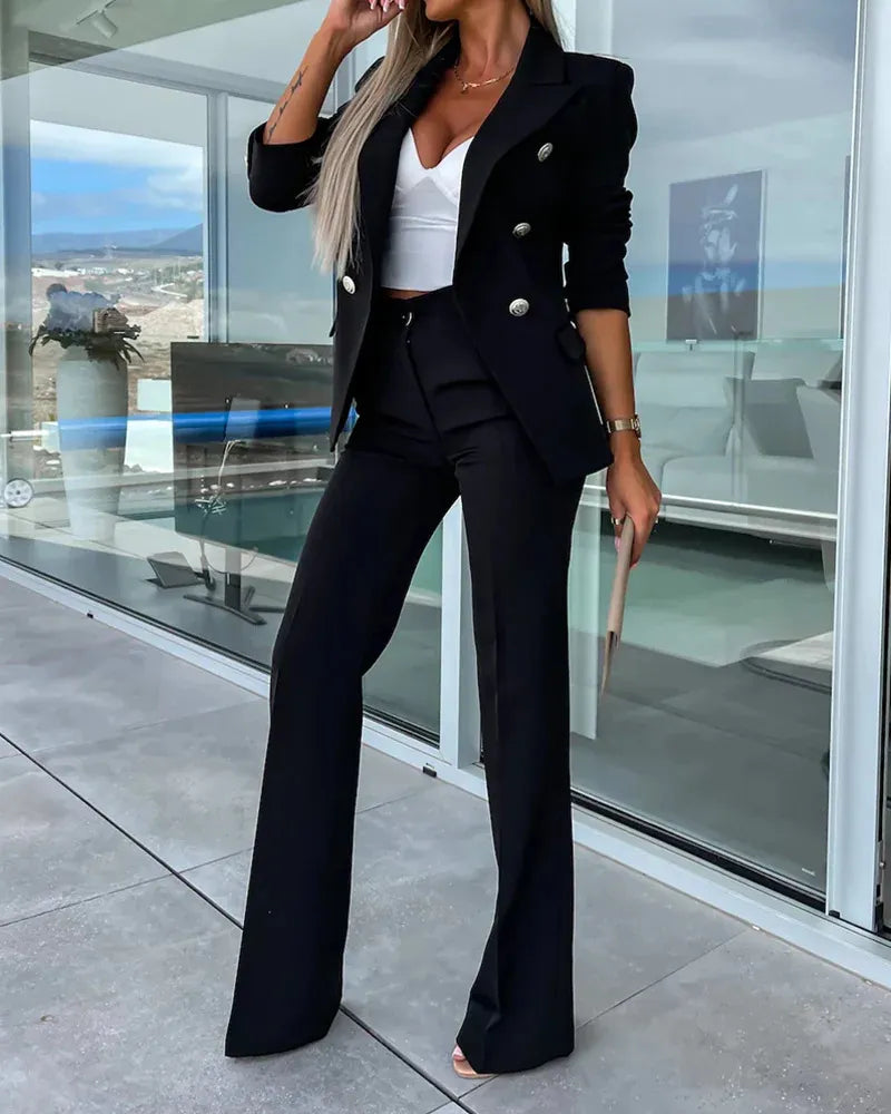 Helena | Refined Double-Breasted Suit Set