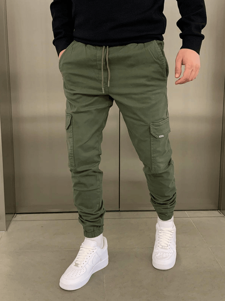 Marcus | Sleek Tie-Waist Cargo Trousers