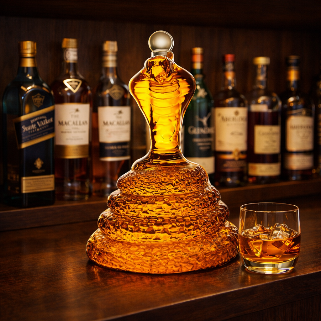Rodney | Whisky Bottle  Cobra Design