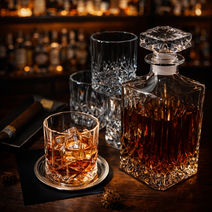 Shane | Whisky Bottle Set with Bottle and Glass