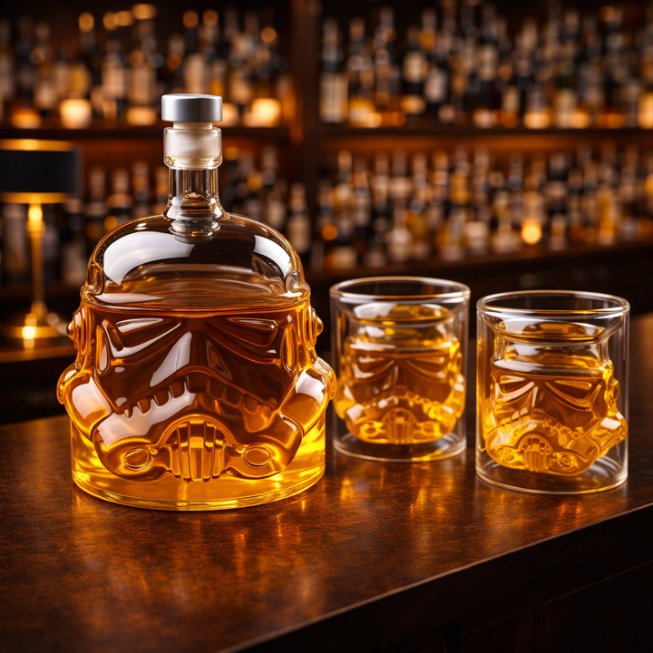 Darren | Whisky Bottle Set Bottle and Glass