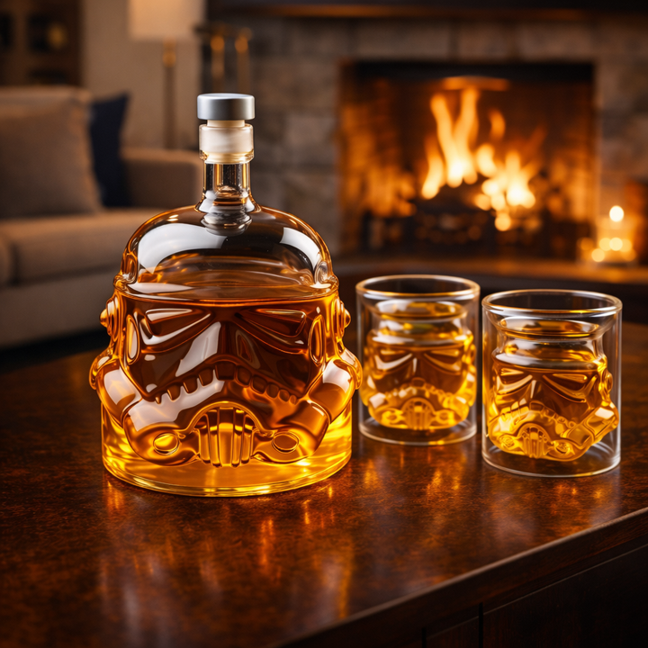 Darren | Whisky Bottle Set Bottle and Glass