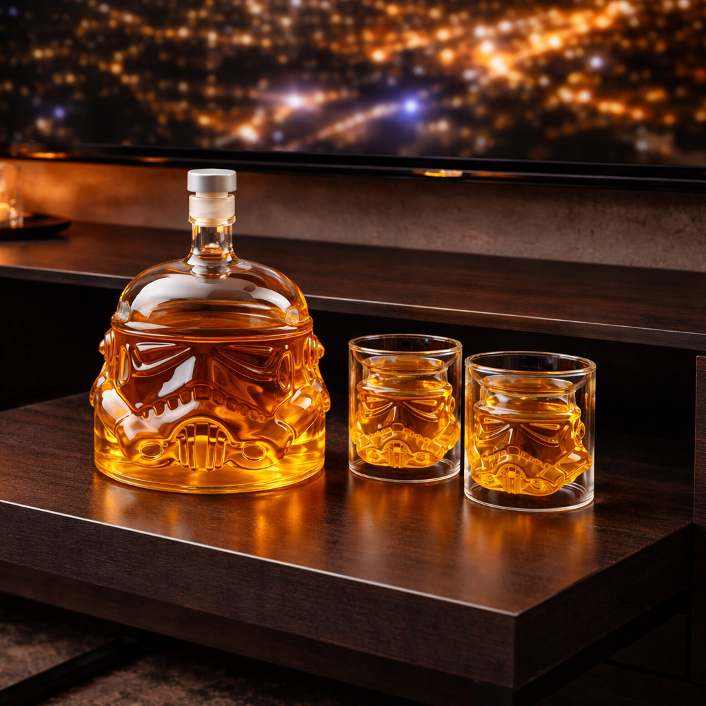 Darren | Whisky Bottle Set Bottle and Glass