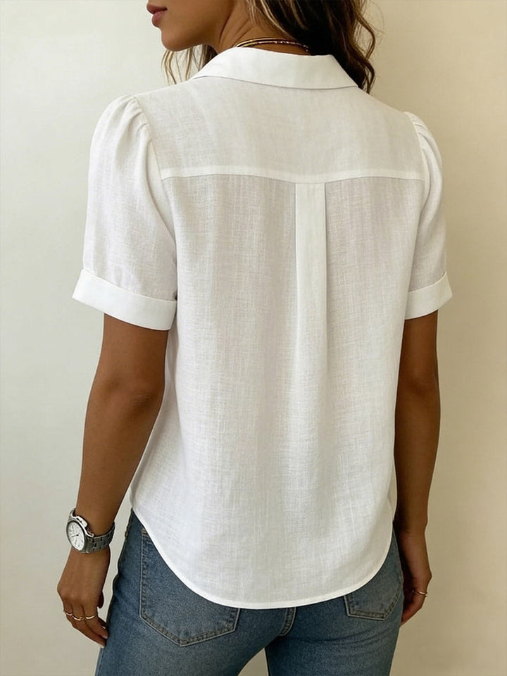 Maren | Refined Short-Sleeve Blouse