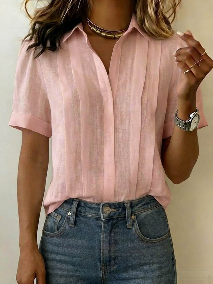 Maren | Refined Short-Sleeve Blouse