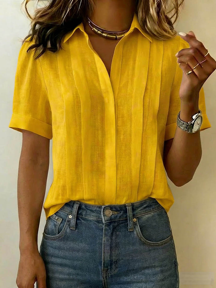 Maren | Refined Short-Sleeve Blouse