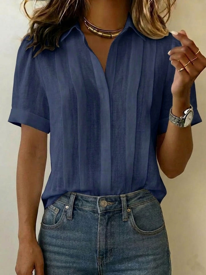 Maren | Refined Short-Sleeve Blouse