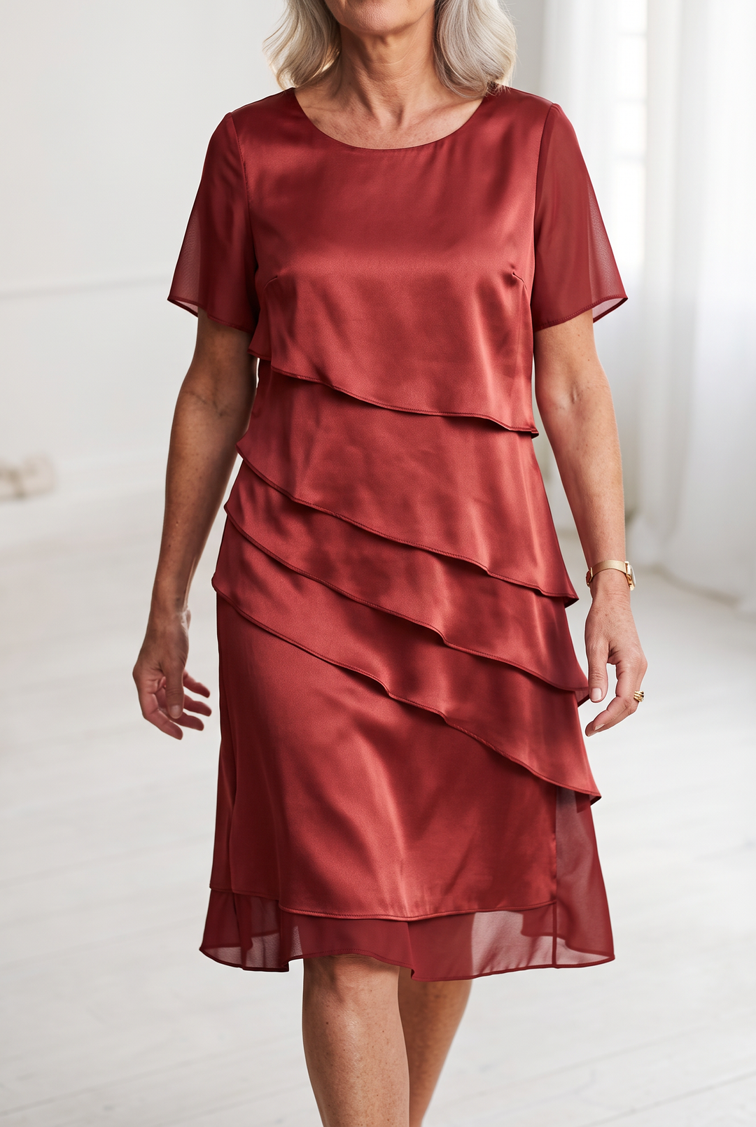 Linda | Casual Comfort Ruffle Dress