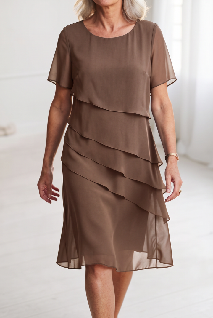 Linda | Casual Comfort Ruffle Dress