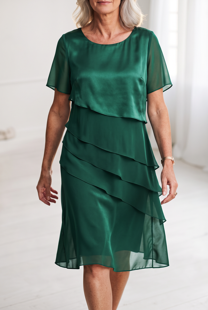 Linda | Casual Comfort Ruffle Dress