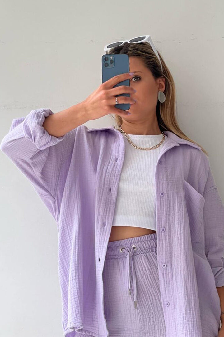 Aurora | Stylish Cardigan and Short Set
