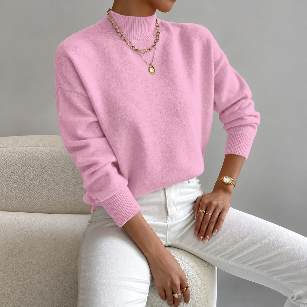 Lorelei | Refined Mock Neck Jumper