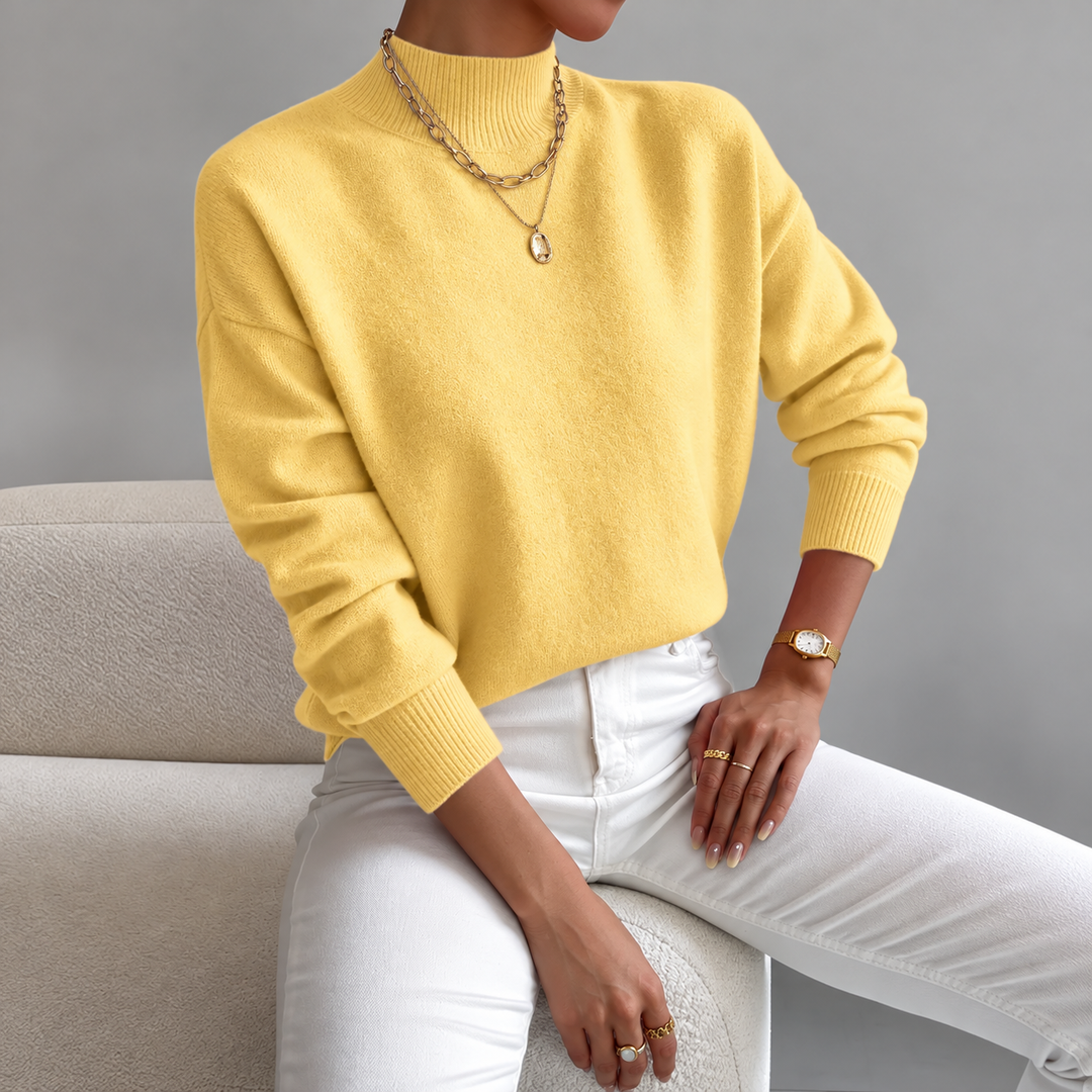 Lorelei | Refined Mock Neck Jumper