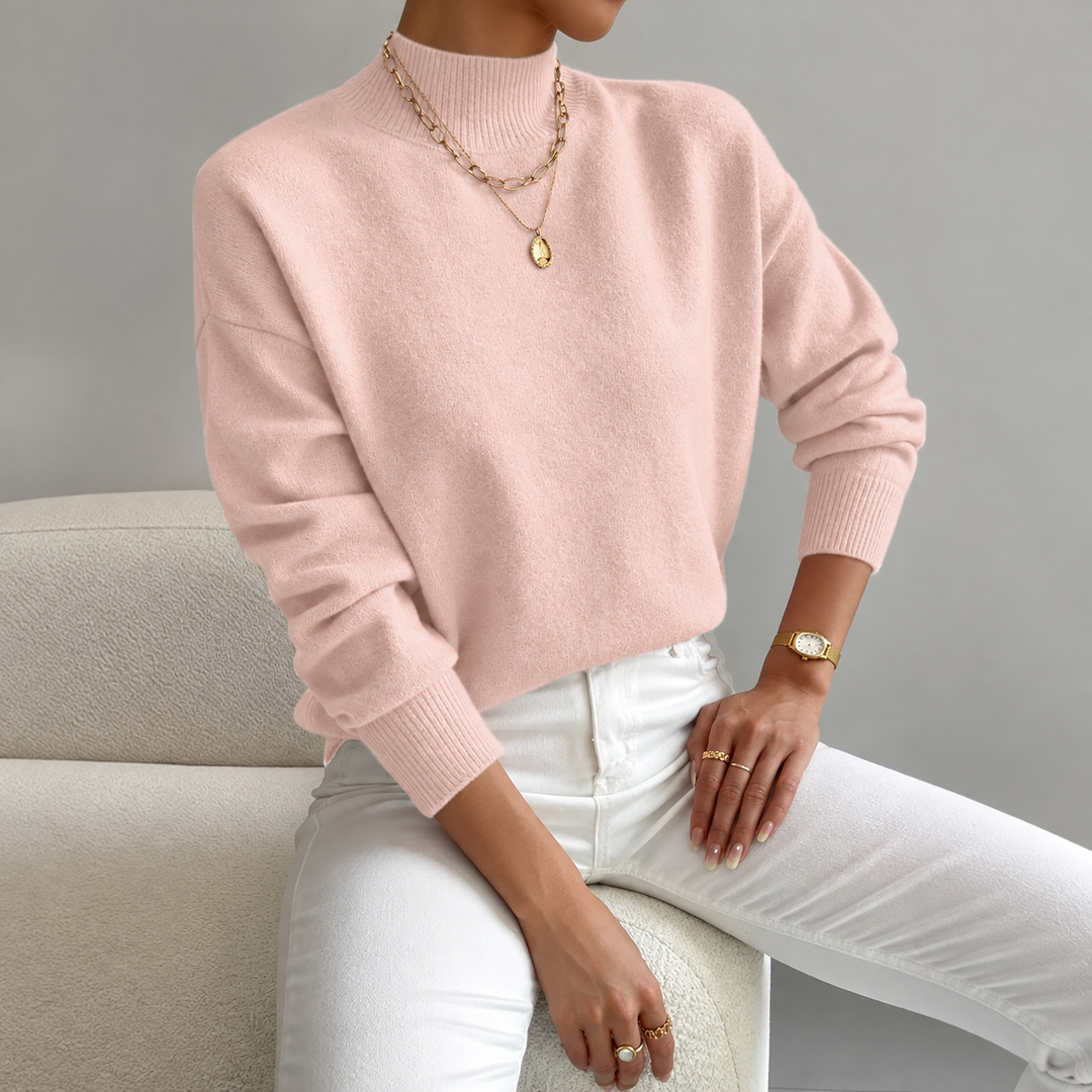 Lorelei | Refined Mock Neck Jumper