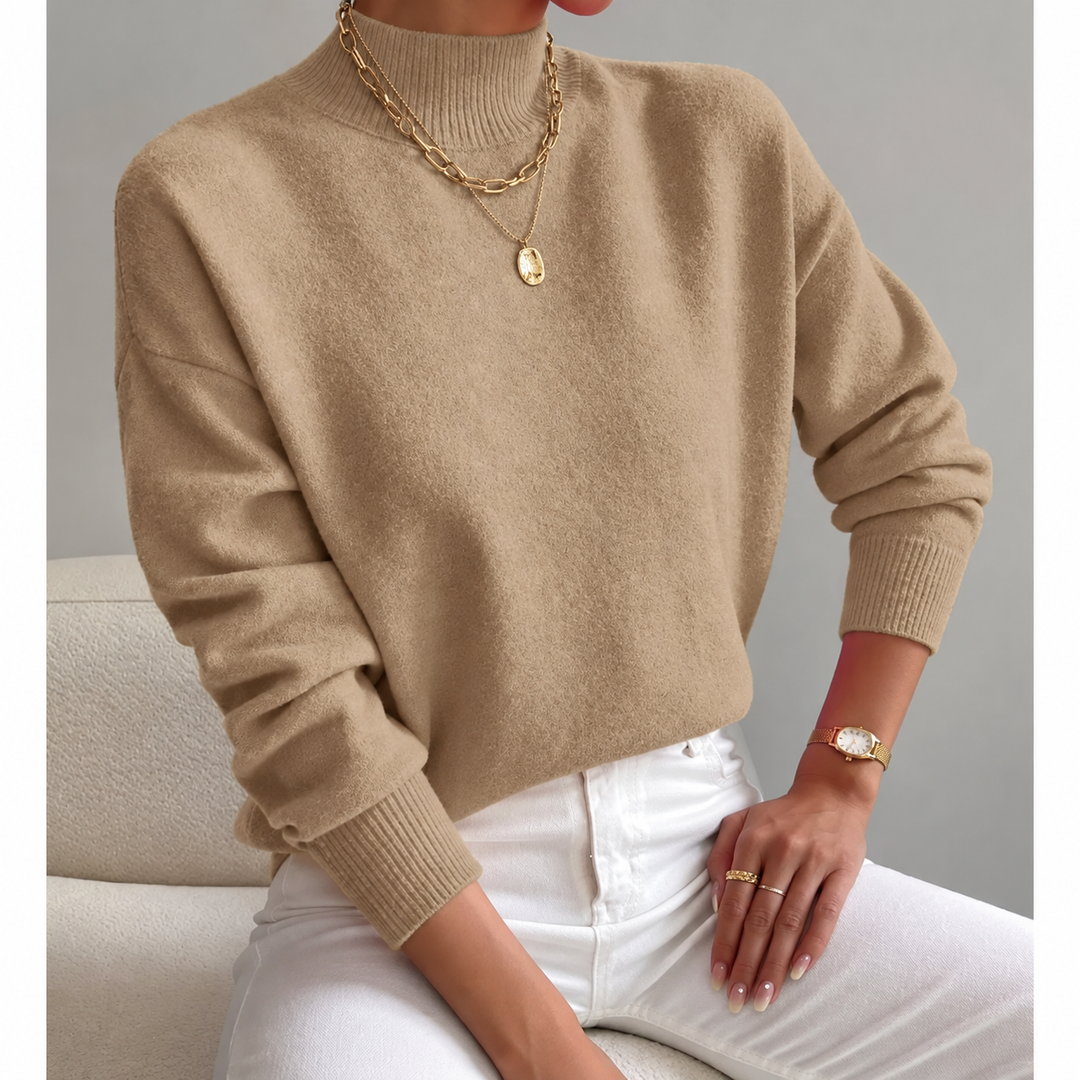 Lorelei | Refined Mock Neck Jumper