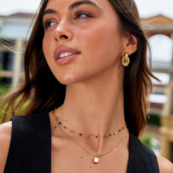 Donna | Elegant Beaded Minimalist Necklace