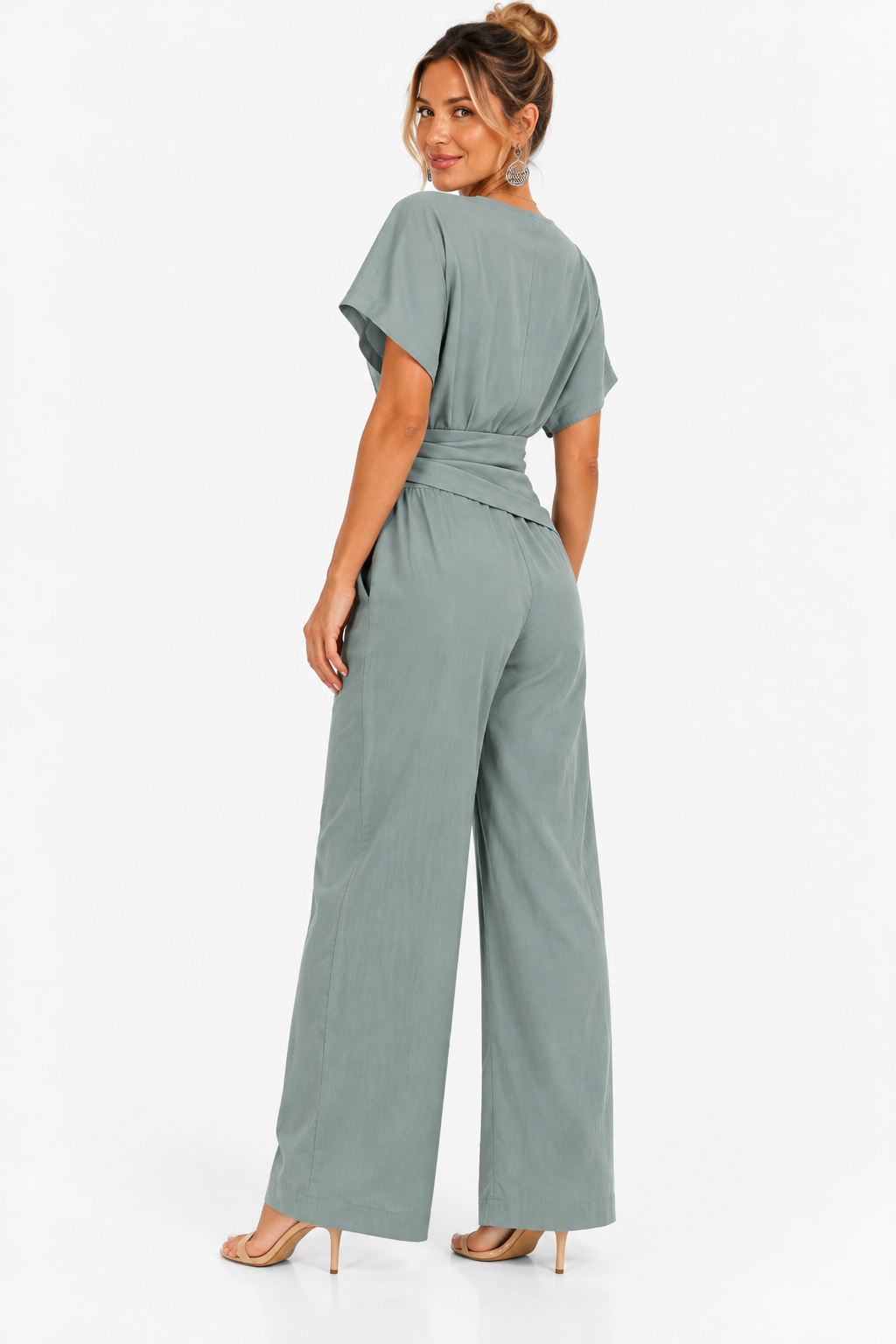 Madison | Draped Bow Detail Jumpsuit