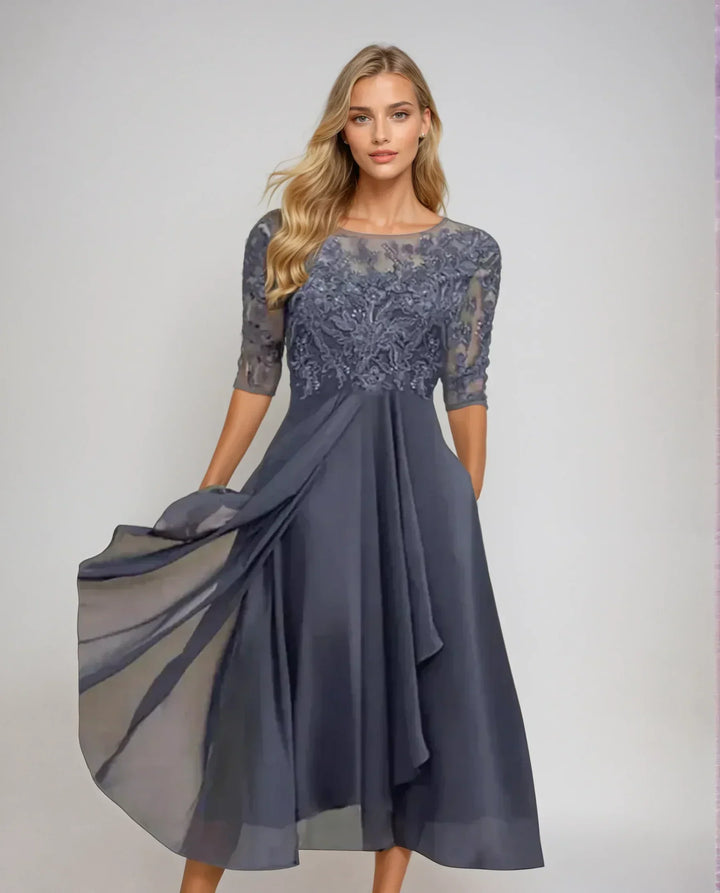 Adelaide | Elegant Lace Midi Dress