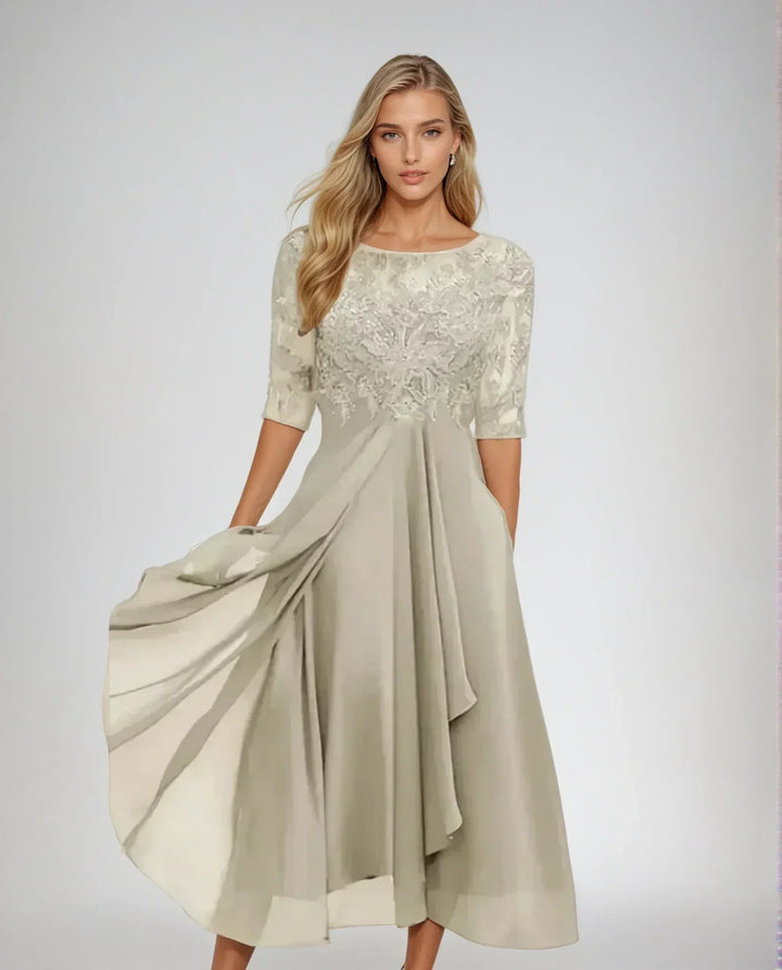 Adelaide | Elegant Lace Midi Dress