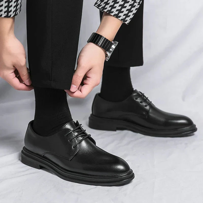 Men's Derby Shoes Lace-Up Formal Office - Classic Style for Work and ...