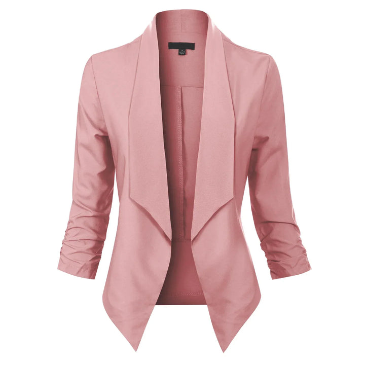 Penelope | Open-Front Draped Blazer
