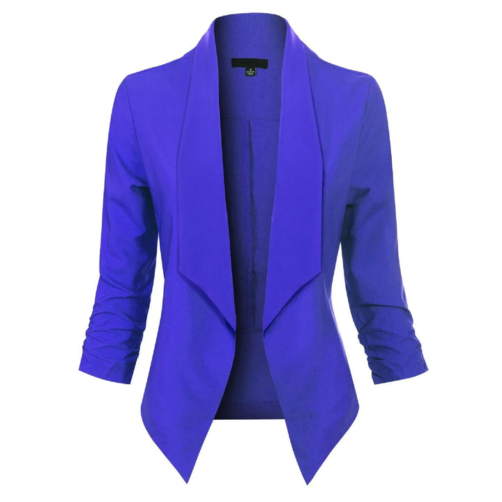 Penelope | Open-Front Draped Blazer