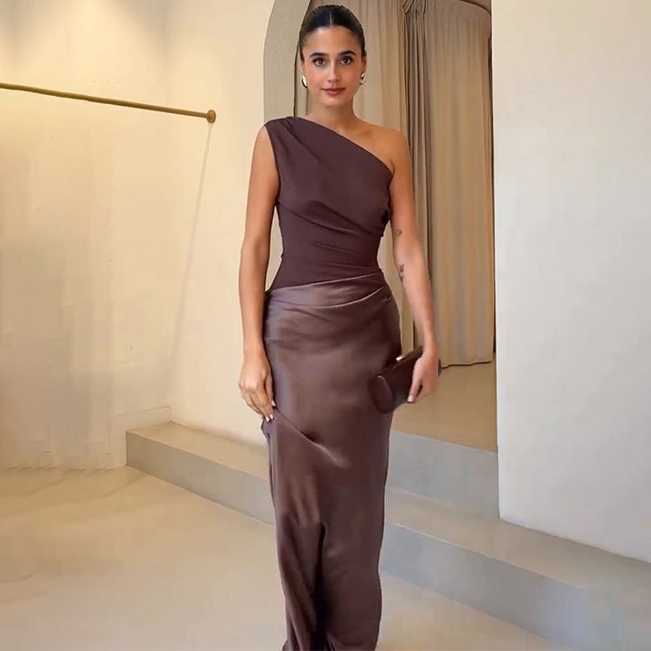 Adrienne | One-Shoulder Maxi Dress