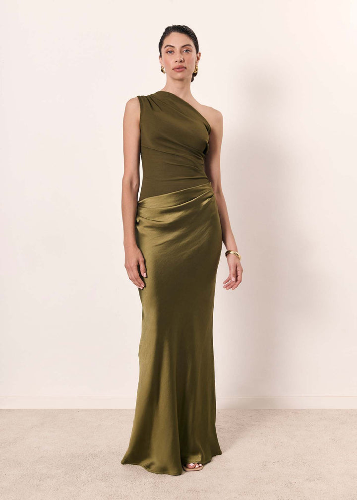 Adrienne | One-Shoulder Maxi Dress