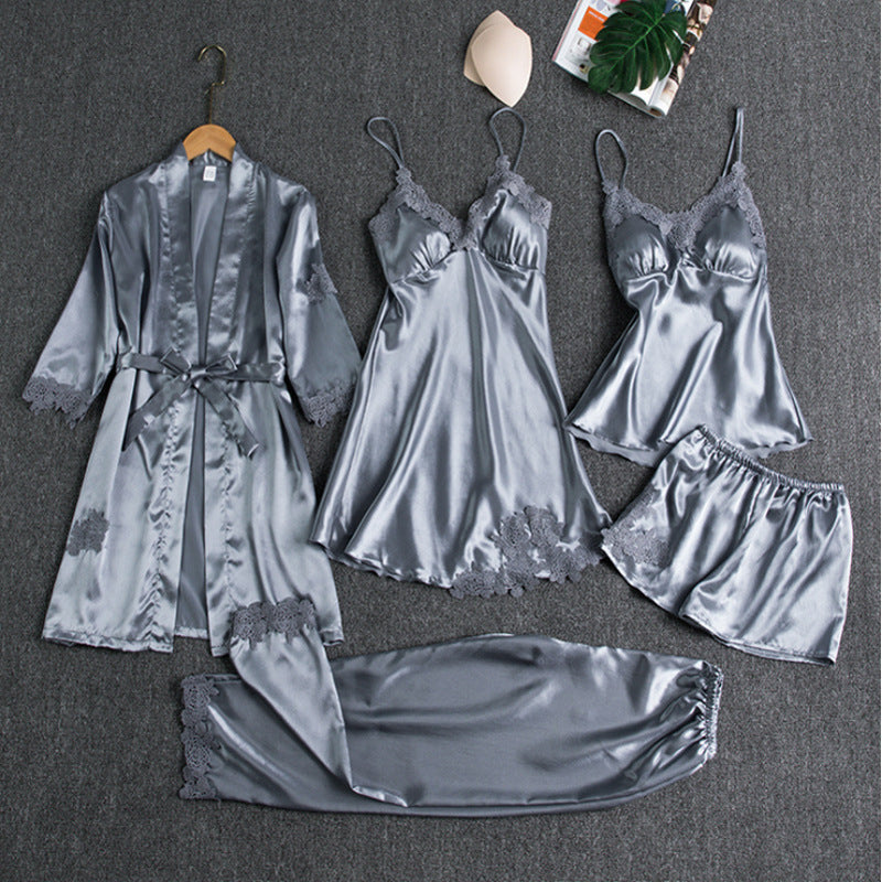 Lorelei | Elegant Lace-Trimmed Pajama Set