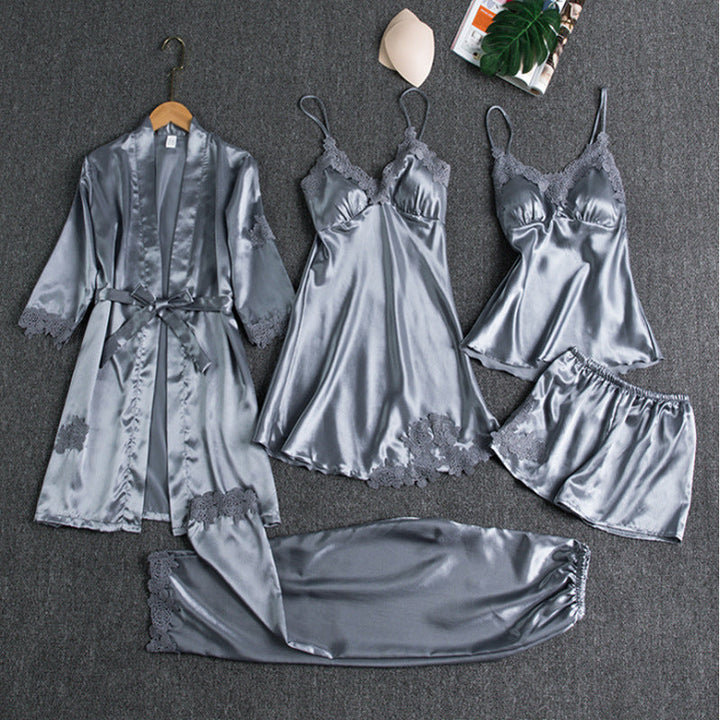Lorelei | Elegant Lace-Trimmed Pajama Set