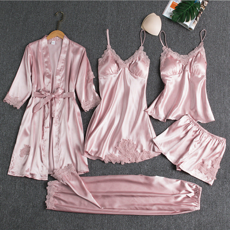 Lorelei | Elegant Lace-Trimmed Pajama Set
