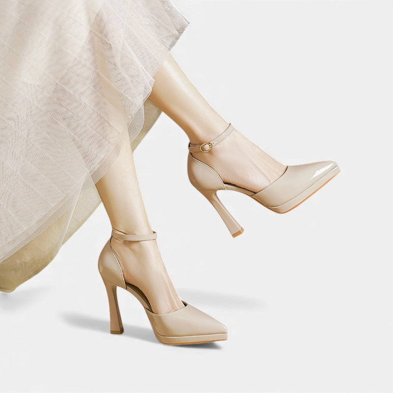Evette | Stylish Ankle Strap Pointed Heels
