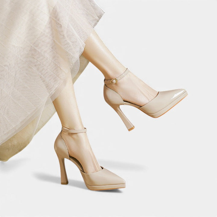 Evette | Stylish Ankle Strap Pointed Heels