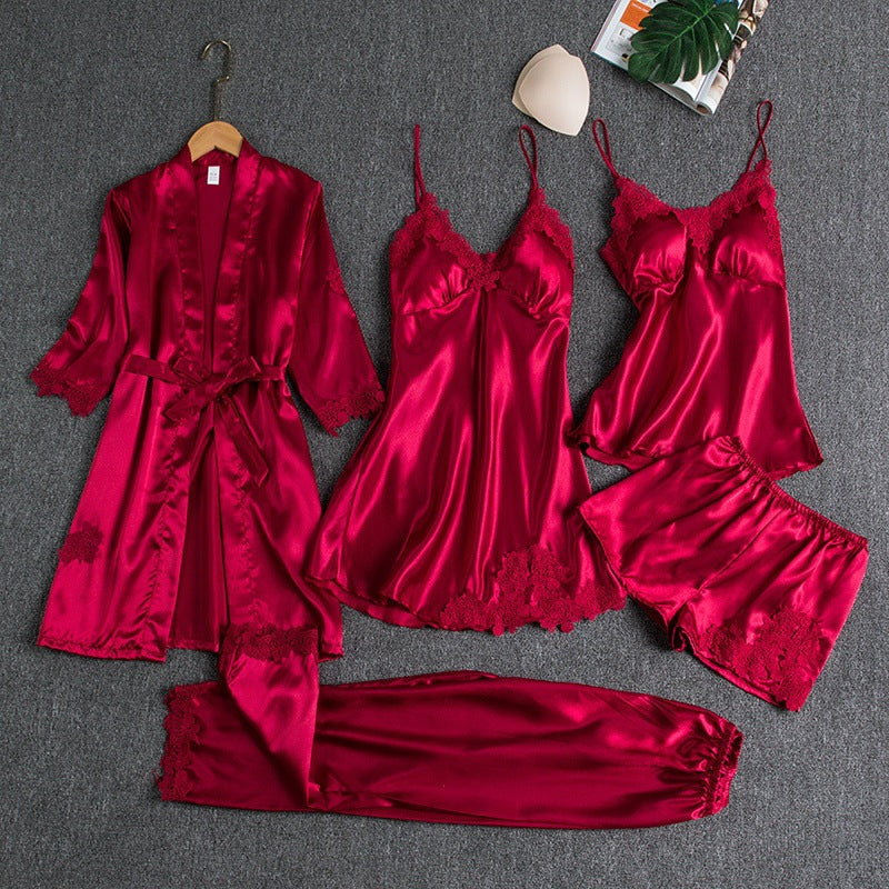 Lorelei | Elegant Lace-Trimmed Pajama Set