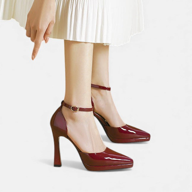 Evette | Stylish Ankle Strap Pointed Heels