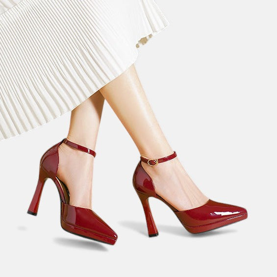 Evette | Stylish Ankle Strap Pointed Heels