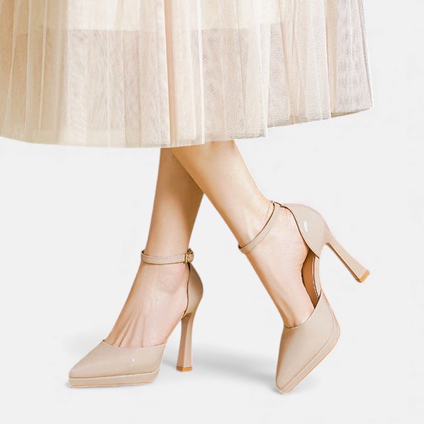 Evette | Stylish Ankle Strap Pointed Heels